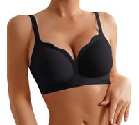 Soutien Gorge Invisible Soutien Gorge sans Armature Brassiere Femme sans Armature Seamless Bralette Push Up Rembourrage Léger Soft Cup T-Shirt Bra Quotidien Été