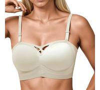 Soutien Gorge Invisible Soutien Gorge sans Armature Brassiere Femme Tous Les Jours Été 2026 Désir Pur Fine Poitrine Généreuse Petit Bonnet Rétractable Respirant Léger