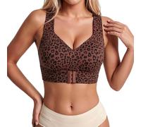 Soutien Gorge Maintien Dos,Soutien Gorge Sans Armature Maintien Fort Push Up BrassièRe Fermeture Devant Soutien-Gorge Sans Armature Classiques Grande Taille Posture Dos Anti Bourrelet Dos Croisé