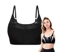 Soutien-gorge masseur de sein - Renforceur de sein portable en fibre élastique en nylon avec chauffage | Soutien-gorge masseur portable réutilisable | Support de lactation à 3 modes idéal pour la mate