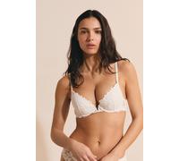 Soutien-gorge N.2 - Le push-up plongeant - Celeste - 90B - Blanc - Femme - Etam
