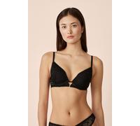 Soutien-gorge N.2 - Le push-up plongeant en dentelle - Aura - 90B - Noir - Femme - Etam