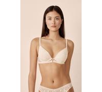 Soutien-gorge N.2 - Le push-up plongeant en dentelle - Aura - 95C - Lin - Femme - Etam