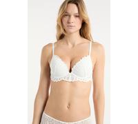 Soutien-gorge N.2 - Le push-up plongeant en dentelle - Etreinte - 85B - Ecru - Femme - Etam