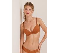 Soutien-gorge N.2 - Le push up plongeant en microfibre - Pure Invisible - 95C - Cuivre - Femme - Etam