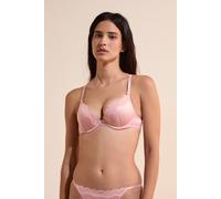 Soutien-gorge N.2 - Le push-up plongeant satiné - Chuchotee - 100C - Rose - Femme - Etam