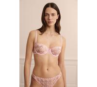 Soutien-gorge N.9 - Balconnet à broderie cœurs - Desir - 85B - Rose - Femme - Etam