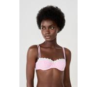 Soutien-gorge N.9 - Balconnet avec broderie - Coquette - 95C - Rose - Femme - Etam