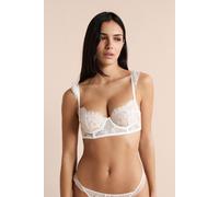Soutien-gorge N.9 - Balconnet bustier en dentelle - Infini - 95D - Ecru - Femme - Etam