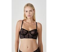 Soutien-gorge N.9 - Bustier en tulle - Symbiose - 95B - Noir - Femme - Etam