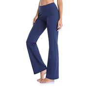 Soutien Gorge Nageur Bleu Pantalon Large Jambe Droite Leggings Taille Haute Fitness Sports Pantalon évasé pour Pantalon de Yoga Yoga avec Poche évasée Femmes Pantalons de Yoga Ensemble (Blue, XL)