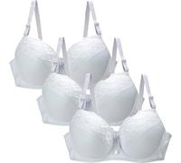 Soutien-gorge noir 3 pièces sexy en dentelle bretelles réglables Lingerie grande taille sommeil sport fitness yoga entraînement quotidien doux et confortable sous-vêtements, camouflage, 95C