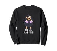 Soutien-Gorge Noir Mouton drôle Animal Jeu de Mots Sweatshirt