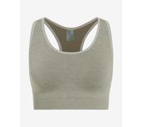 Odlo Femmes Seamless Medium Padded Sport Bra Vêtements De Course Soutien-Gorge Sport Vetiver Melange - Kaki L