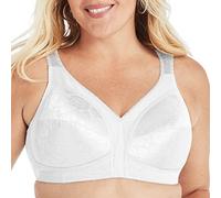 Soutien-gorge Playtex avec fermeture à l’avant et dos extensible #4695B - Blanc - 110DD