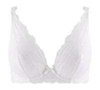 Soutien-Gorge Plongeant Armatures Nacre En Dentelle
