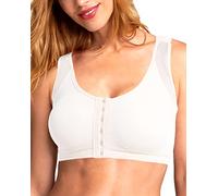 Soutien-Gorge Post-Chirurgie à Fermeture Avant, Augmentation Mammaire, Compression, Sport, Blanc, Taille M