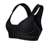 Soutien-gorge Post-chirurgie À Fermeture Ouverte Sur Le Devant For Femmes Grande Taille Couverture Complète Respirant Shapewear D'été Corset(Black,M/Medium)
