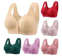 Soutien Gorge Post operatoire Mastectomie, Brassiere Femme sans Armature Ouverture Devant Bretelle Large Confort Soutien-Gorge Respirant à Fermeture Frontale Brassiere Sport Maintien Fort