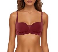 Soutien-gorge pour femme avec petite poitrine, soutien supérieur élargi et épais, rouge, 34