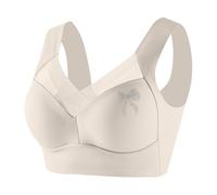 Soutien Gorge pour Femme Léger sans Armature Effet Push Up Style Débardeur Lingerie Nœud Papillon Strass Confortable Et Féminin pour Un Style Romantique Et Girly