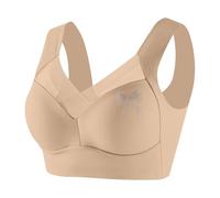 Soutien Gorge pour Femme Léger sans Armature Effet Push Up Style Débardeur Lingerie Nœud Papillon Strass Confortable Et Féminin pour Un Style Romantique Et Girly
