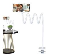 Soutien-gorge pour téléphone de tête, support flexible à bras long - Pince support pour téléphone portable - Pour tablette vidéo enregistrement mural, canapé, lit, chaise, chambre, voiture, vélo