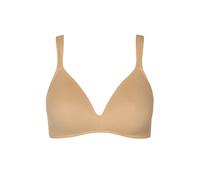 Soutien-gorge prÃ©formÃ© dÃ©colletÃ© profond sans armatures femme Lisca Maya Beige 90D