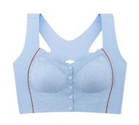 Soutien Gorge Push Up Dos Nu,Femmes Sexy Dentelle Devant Boucle Imprime sous-Vêtements sans Jantes Gilet Dentelle Grande Taille Soutien-Gorge sous-Vêtements