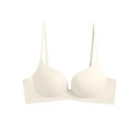 Soutien-gorge push-up rembourré sans armatures pour femme - Sans coutures - Confortable - Petit bustier, Blanc., 85A/B