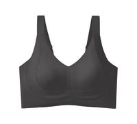Soutien-gorge push-up sans armatures pour femme - Confortable - Réglable - Rembourré - Zero Feel - Fine et douce - Sans sensation, Noir , 3XL