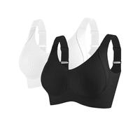 Soutien-gorge push-up sans armatures pour femme, sans armature, doux et confortable pour seins affaissés, fin et doux, sensation zéro sensation, D, 4XL