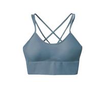 Soutien-gorge push-up sans couture pour femme - Soutien-gorge de sport - Pour le jogging, la gym, le fitness, la course à pied, le yoga, bleu, XL For 60-70KG