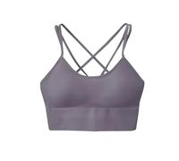Soutien-gorge push-up sans couture pour femme - Soutien-gorge de sport - Pour le jogging, la gym, le fitness, la course à pied, le yoga, Gris et violet., XL For 60-70KG