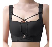 Soutien Gorge Push Up, Soutien Gorge Confortable Gainant sans Armatures à Bretelles Couvrantes Grande Taille avec Maintien Latéral Et Effet Liftant
