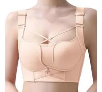 Soutien Gorge Push Up, Soutien Gorge Confortable Gainant sans Armatures à Bretelles Couvrantes Grande Taille avec Maintien Latéral Et Effet Liftant