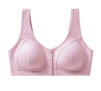 Soutien-gorge push-up - Soutien-gorge sans armatures - Soutien-gorge confortable sans armatures - Avec fermeture avant - Bretelles larges - Design imprimé - Parfait pour tous les jours, même pour les