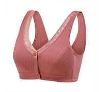 Soutien-Gorge Quotidien Grande Taille pour Femmes âgées Moyennes, en Coton, Bonnet Ultra Doux, Fermeture Frontale, Soutien-Gorge d'allaitement, débardeur