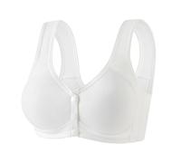 Soutien-gorge réducteur, Underwear Wide Straps Without Ring Gathered To Collect Side Breasts Large Size Tank Top Non Marking Bra Sous-vêtements Minceur Imprimé, 01 blanc, 48