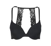 Soutien-gorge rembouré avec dentelle au dos femme Urban Classics Noir 80C
