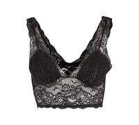 Soutien-gorge rembouré en dentelle femme Urban Classics Noir XL