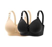 Soutien Gorge Robe De MariéE Agrafe Soutien Gorge Soutiens-gorge à haut soutien pour femmes, sangle réglable, couverture complète, confortable, sans Soutien Gorgé BrassièRe Des Lingerie (Black, 52)