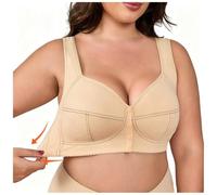 Soutien-gorge sans armature avec boutons sur le devant surdimensionné L-4XL
