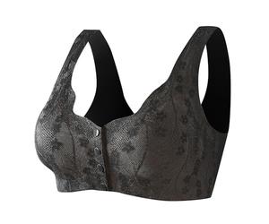 Soutien Gorge sans Armature avec Push Up Minimiseur Vêtements De Sport pour Femme Brassière Grossesse Allaitement Extensible Clips Amovibles Rallonge 3 Positions sous Vetement A-Le Noir XL