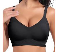 Soutien Gorge sans Armature Brassiere Femme Bra Top avec Grande Taille Brassière Forte Poitrine Cache Tetons Soutiens De Sport Coques Push Up Invisible Respirant sous Tient Beige 3XL Débardeur Gilet