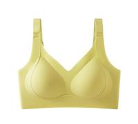 Soutien Gorge sans Armature Brassière Femme Brassiere Allaitement De Sport Maintien Fort Blanche Débardeur Bretelles Grande Taille Forte Poitrine Dos Dentelle Camisole Sports Oversize Bra Top Blanc