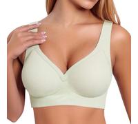 Soutien Gorge sans Armature Brassière Léger Extensible-Soutien-Gorge sans Armatures Confortable pour Femme, à Quotidien, sans Coutures, Maintien Doux, Quatre Trois Crochets