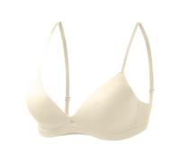 Soutien-Gorge sans Armature Confort Femme - Push Up sans Couture Couverture Complète Grande Taille Port Tout Jour Confort(White, XL)
