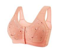 Soutien Gorge sans Armature Coton Soutien Gorge Brassiere Femme Léger Extensible-Soutien-Gorge en Dentelle avec Boucle latérale Avant pour Femmes, sans Anneau en Acier, Mouvement sans Couture