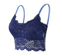 Soutien Gorge sans Armature Dentelle Femme Sexy, Lingerie Femme Chic Et éLéGants Couleur Unie Caraco Bustier sous-VêTements Camisole pour Le Jogging Le Yoga Confortable BrassièRe Classiques